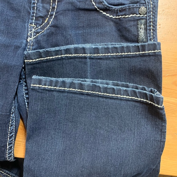 EUC Silver Frances 18” Bootcut Jeans Size 25/33 - Picture 9 of 10